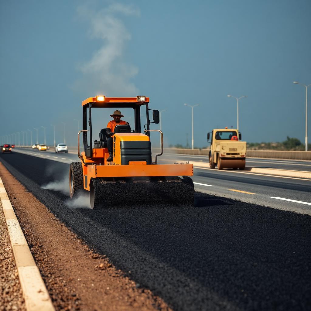 Asphalt paving equipment